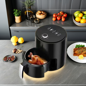 3.2L หม้อทอดไฟฟ้าอัจฉริยะความจุสูงเครื่องทอดอัตโนมัติหลาย360ในครัวเรือนใช้ใน ° อบ LED หน้าจอสัมผัสทอดแบบไม่มีน้ำมัน - Product Image 2