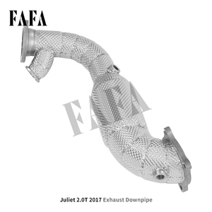 Cho Alfa Romeo giulia 2.0T 2017 hiệu suất cao downpipe ternary phần đầu 200 tế bào ống xả - Product Image 3