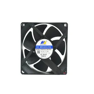 hangdahui 8025 brushless cooling 12 volt dc fans 80mm waterproof fan ip68 80x80 DC fans