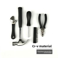 Kit d'outils multi-usages professionnel pour la réparation à domicile, 17 pièces, en acier au chrome-vanadium forgé, avec mallette rigide et plateau moulé pour un accès rapide