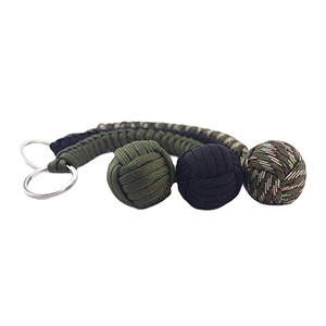Campeggio tattico sopravvivenza auto difesa 550 Paracord pugno di scimmia con sfera <span class=keywords><strong>d</strong></span>'<span class=keywords><strong>acciaio</strong></span> - Product Image 4