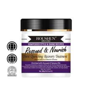 Tratamiento Reparador y Antiséptico para Cabello Seco con Semillas de Uva ROUSHUN 500g - Product Image 1