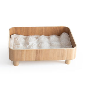 Fabricante Personalizado, Venta al por Mayor, Muebles Rectangulares para Mascotas, Cómodo Sofá Cama de Madera para Gatos - Product Image 1