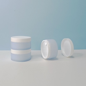 Custom 100g 150g Scrub <b>Jars</b> PP Round Wide Mouth Flat Empty Double Wall <b>Plastic</b> Cream <b>Jar</b> with Lid for Hair Care - Product Image 6