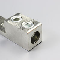 Borne de câblage à double conducteur en alliage d'aluminium KS 600-300, cosses à sertir en cuivre pressées à froid