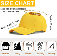 Gorra de Béisbol Promocional Personalizada con Bordado a Máquina de 6 Paneles, Venta al Por Mayor