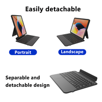Vente en gros pour usage scolaire : Étui clavier détachable à connexion 3 broches pour iPad, modes portrait/landscape, sans appairage requis, OEM ODM