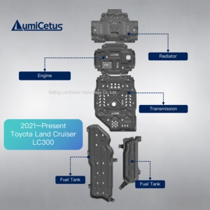 แผ่นกันกระแทกใต้ท้องรถยนต์ LumiCetus หนา 5.5 มม. สำหรับ Toyota LC300 ปี <span class=keywords><strong>2021</strong></span>-ปัจจุบัน รุ่น <span class=keywords><strong>Yaris</strong></span>, <span class=keywords><strong>Yaris</strong></span> X, <span class=keywords><strong>Yaris</strong></span> L - Product Image 2