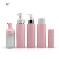Vente Chaude d'Usine Ensemble de Bouteilles Cosmétiques Rose et de Pots PP 10g 15g pour Soins de la Peau, Bouteille de Tonique et Récipient Cosmétique