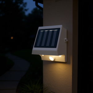 Lampe murale solaire LED extérieure 5000K lumière du jour 12V à fixer au mur pour jardin, allée, porte d'entrée, éclairage de garage - Product Image 2