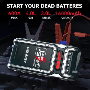 <span class=keywords><strong>Avviatore</strong></span> di Emergenza per <span class=keywords><strong>Auto</strong></span> Popolare da 16000mAh con Batteria al Litio, Corrente di Picco 600A, Convertitore <span class=keywords><strong>Accendisigari</strong></span>, Funzione Power Bank e Luce LED - Product Image 3