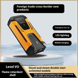 Профессиональное портативное пусковое устройство для автомобиля 12В с пиковой током 1000А, емкостью 10000 мАч, интеллектуальной зарядкой и LED-дисплеем для экстренного запуска двигателя - Product Image 5