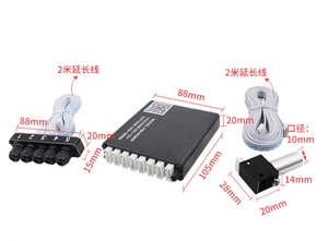 Lampe à Fibre Optique LED Ambiante 7 Couleurs, APP, Commande Vocale, <span class=keywords><strong>Ciel</strong></span> Étoilé <span class=keywords><strong>de</strong></span> <span class=keywords><strong>Voiture</strong></span>, Lumière Météore Scindée, RVBW - Product Image 5