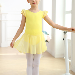 Vestidos de Tutú de Ballet para Niñas al por Mayor, Vestidos de Tutú de Verano con Mangas con Volantes para Niñas, Ropa de Baile de Moda para Entrenamiento y Actuación - Product Image 2