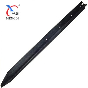 黒塗装ファームフェンスメタルポストホットディップ亜鉛メッキスターピケットスチールフェンスYポスト - Product Image 1