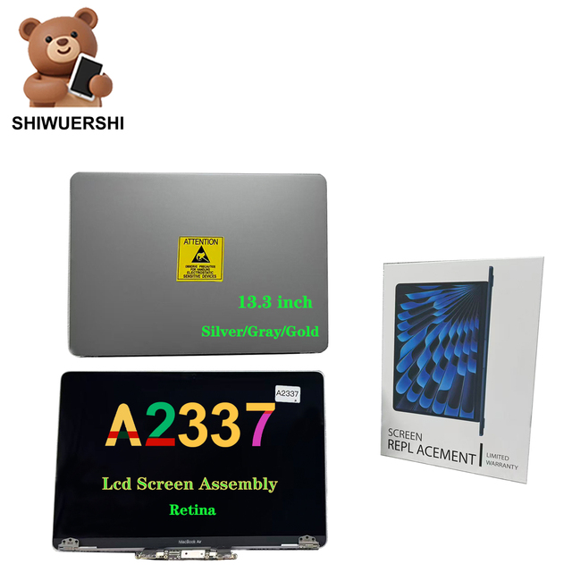 Wholesale 13.3 Inch Laptop Lcd Screen Assembly Silver Gray Gold Replacement for Macbook Air M1 A2337 Display Retina Panel
