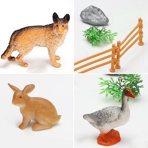 BEFLY pollame pollame gallo gallina coniglio alpaca modello <span class=keywords><strong>piccoli</strong></span> giocattoli <span class=keywords><strong>animali</strong></span> <span class=keywords><strong>domestici</strong></span> - Product Image 6