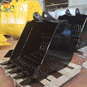 Équipement/accessoire personnalisable de différentes tailles, seau de tamis/seau de criblage de seau de <span class=keywords><strong>squelette</strong></span> pour le bulldozer d'excavatrice - Product Image 4