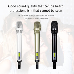 Microphone sans fil UHF portable pour l'église, l'enregistrement, la maison, le karaoké, les conférences et les spectacles sur scène - Product Image 2