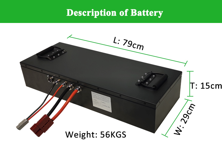 CTS Rechargeable 72V 100Ah Lifepo4 Ev Battery Pack OEM Lifepo4 96v 100ah