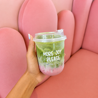 Gobelet jetable transparent en PET pour boissons froides, impression personnalisée du logo, gobelet en plastique en forme de U pour café, bubble tea, boba avec couvercle