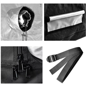 Carpa de Cultivo Mylar Grande de 3x3x2m - Cuarto Oscuro Hidropónico Profesional, Caja de Cultivo Reflectante Resistente - Product Image 2