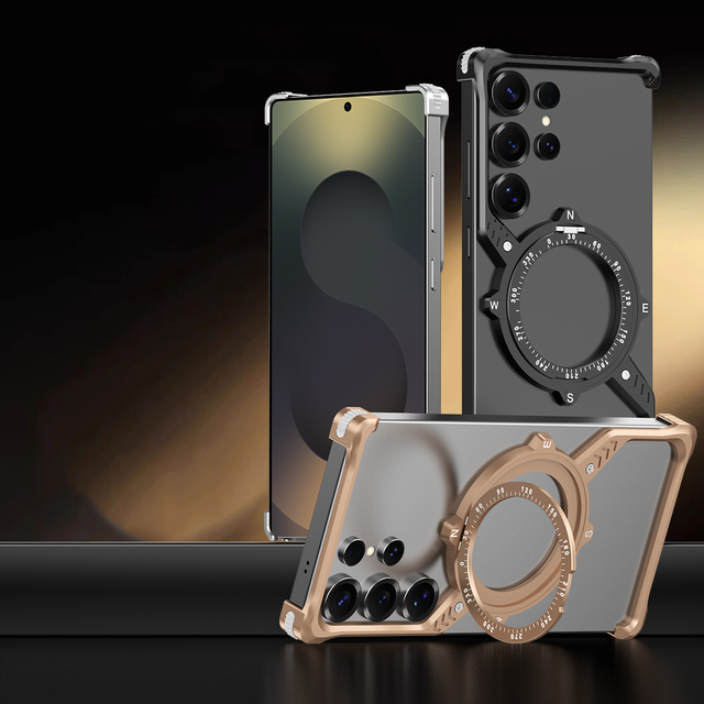 High Quality Heat Dissipation Shell 360 Rotating Bracket S Cool Design Aluminum Alloy Phone case for Samsung S26u Series