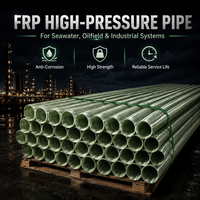 Tube composite léger résistant aux UV, anti-vieillissement, pour le drainage municipal et les systèmes d'irrigation agricole, tuyau en fibre de verre FRP