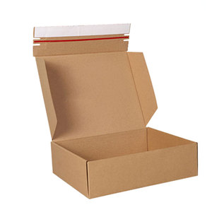 Chine vente en gros personnalisé simple créatif noir papier zip détachable colis expédition boîte d'emballage avec logo - Product Image 1