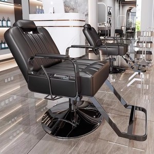 Fauteuil de Barbier Inclinable en Cuir de Haute Qualité, Équipement de Salon pour Hôtels et Salons de Coiffure, Vente en Gros - Product Image 5