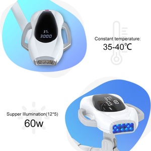 เครื่องฟอกสีฟัน LED กำลังสูง 60W AC100-240V สำหรับคลินิก ใช้หลอดไฟ 12 ดวง อเนกประสงค์ 15-30 นาที 460-490nm 300-400mW/cm2 - Product Image 3
