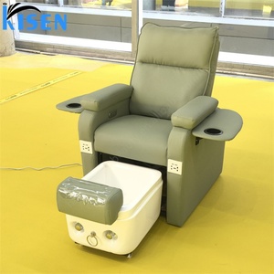 KISEN Custom Beauty Nail Salon Modern Reclining Electric Manicure Foot Spa Luxury Massage Pedicure Chairs for Nail Salon - Product Image 3