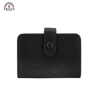 Zenos Luxury <span class=keywords><strong>Stingray</strong></span> Skin <span class=keywords><strong>Leather</strong></span> Tarjetero Cartera Rfid Business Card <span class=keywords><strong>Wallet</strong></span> - Product Image 1