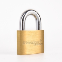 Candado de cobre y latón de alta seguridad, candado con llave de ordenador, 40mm, Rarlux
