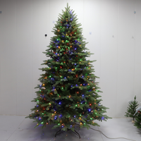 Sapin de Noël pré-éclairé sur mesure en PE complet avec lumières LED pour la vente en gros