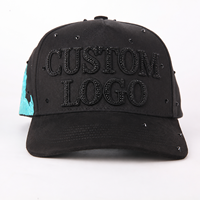 Gorra de Béisbol Clásica de 5 Paneles con Forro de Satén y Pedrería, Certificada de Fábrica, con Logotipo Bordado Personalizado y Cierre a Presión