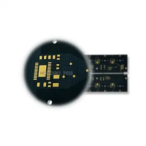 PCB kecerdasan buatan PCB dua sisi FR4 + ALU Hybrid PCB ENIG Matte warna hitam