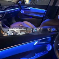 Kit d'éclairage d'ambiance pour l'intérieur de la voiture, écran 64 couleurs, bouton de commande, panneau de commande par application pour BMW Série 1 F52 F40 2016-2023 Hatchback
