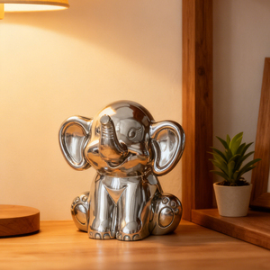 <span class=keywords><strong>Tirelire</strong></span> en alliage de zinc en forme de petit éléphant mignon, décoration de bureau pour enfants, cadeaux de décoration intérieure de haute qualité, marque personnalisée - Product Image 6