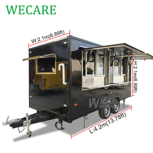 Xe bán thức ăn ngoài trời Wecare, xe đẩy thức ăn, xe tải thức ăn trang bị đầy đủ, xe tải bán pizza, xe kéo bán thức ăn tùy chỉnh có bếp - Product Image 2