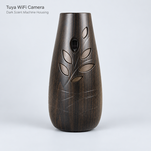 Cámara WiFi con Acabado en Madera Oscura en Carcasa para Difusor de Aromas con Acceso por Teléfono Inteligente Tuya - Product Image 3