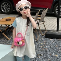 Sac bandoulière mini tendance pour enfants et femmes, sac à main mignon et enfantin avec chaîne, petit sac fourre-tout pour les sorties quotidiennes