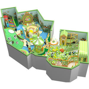 Süßigkeiten-Thema Kinderspielgeräte Spiele Weiche Indoor-Spielgeräte Großer Indoor-Spielplatz für Kinder, Vergnügungspark mit Rutschen - Product Image 1