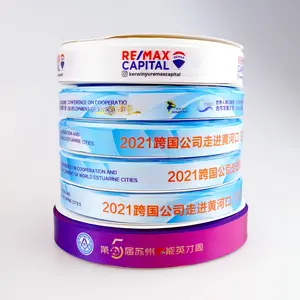 Ruban coloré personnalisé impression numérique Sublimation imprimé Logo ruban transfert de chaleur imprimé Polyester Satin ruban gros-grain