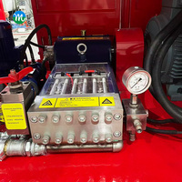 Nettoyeur à jet d'eau portable puissant à haute pression, alimenté par moteur, pour le nettoyage des drains industriels