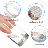 Vente en gros de qualité alimentaire 1Oz 2 Oz 3Oz 4 Oz 8 Oz 15G 30G 80G 120G 250G Pot en plastique cosmétique PET vide transparent avec bouchon à vis en plastique