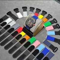 Reloj de Buceo Super RM Square Sport Hip-Hop con Esqueleto de Fibra de Carbono y Tourbillon, Correa de Goma y Nailon, Ultraligero y Cómodo