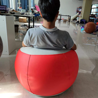 Pouf en cuir PU de luxe, design japonais, pour intérieur, ensemble de canapés ronds, mobilier de salon, chaise, imperméable et pliable