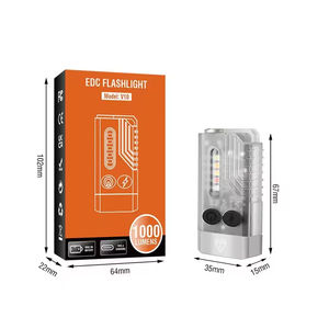 Mini Linterna Recargable EDC de 1000 Lúmenes con 12 Modos, Haz Ajustable, Resistente al Agua IP65, para Camping, con Luz UV y Roja - Product Image 4