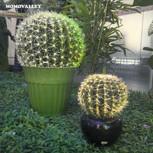 Decoraciones Elegantes para Fiesta <span class=keywords><strong>de</strong></span> Navidad Momovalley, Lámpara <span class=keywords><strong>de</strong></span> Fibra Óptica LED <span class=keywords><strong>con</strong></span> Forma <span class=keywords><strong>de</strong></span> <span class=keywords><strong>Cactus</strong></span>, Resistente a los Rayos UV, Ecológica, Artificial - Product Image 1